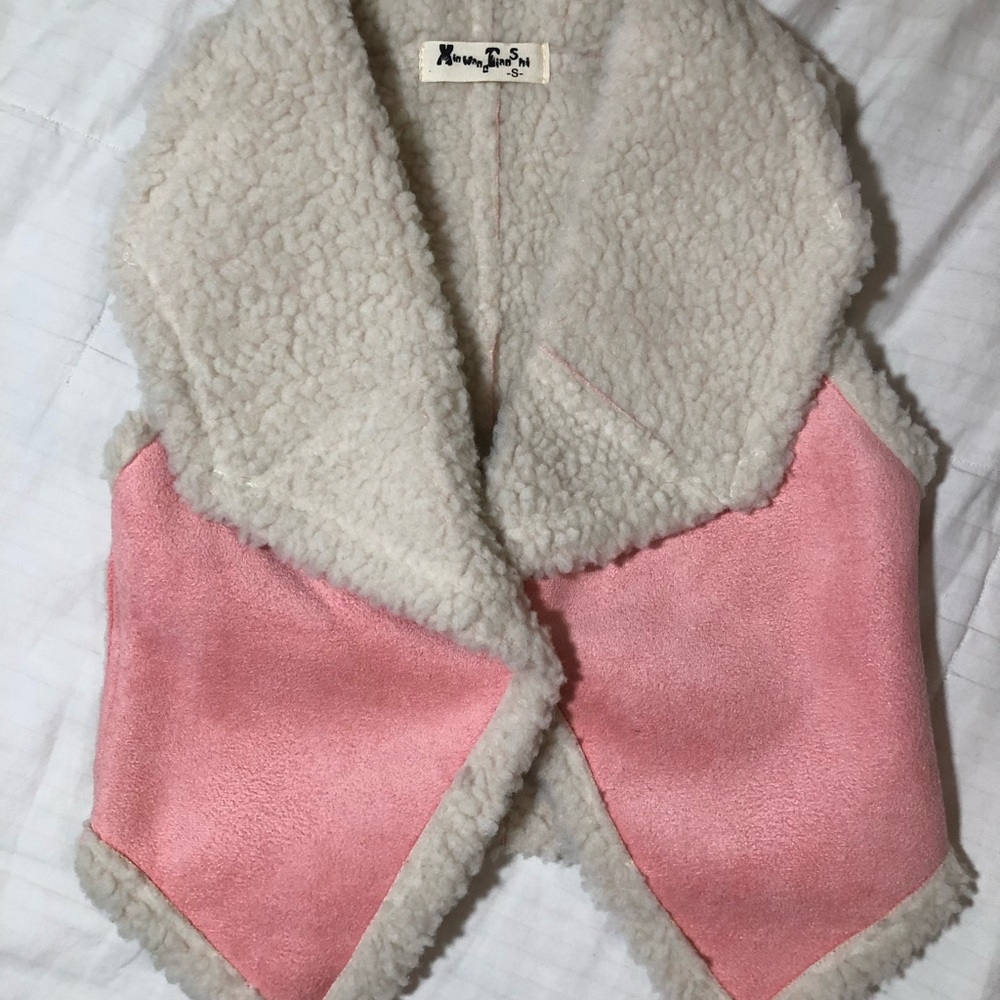 Girls Faux Sherpa Vest 2T
